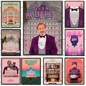 Grand The Budapest Movie Hotel Poster Pants Painting Prints Prints Wall Art Pictures для гостиной клуб Home Decor Hkd230829