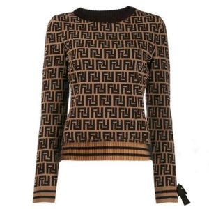 Maglione Designer Maglione Donna Pullover Maglione girocollo Versione avanzata Francia Abbigliamento alla moda Donna Cardigan di design di lusso F Lettera Alfabeto Sweetshirt