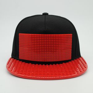 Ball Caps Мужчины настраивают бейсбольную шляпу DIY Blocks Blocks Bricks Trucker Hat для женщин съемные 230828