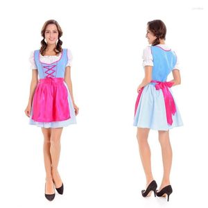 Tema Kostüm Seksi Cosplay Maid Bavaria Hizmetçi Kıyafet Bira Kız Dirndl Önlük Oktoberfest Üniforma Festival Parti Elbise