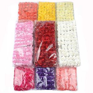 144pcs/lot yapay çiçek mini kağıt gülü için el yapımı düğün dekorasyon diy çelenk scrapbooking zanaat ucuz sahte çiçekler hkd230829