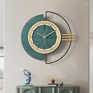 Duvar Saatleri Kişiselleştirilmiş Rustik Lüks Saat Kızlar Oda Eğlenceli Sayılar Yuvarlak Modern Tasarım Klok Mutfak Dekorasyonu WW50WC
