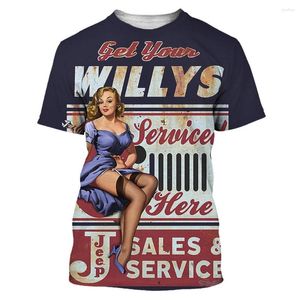 Erkek Tişörtleri Yaz Moda Retro Batı Kızlar Grafik Avrupa ve Amerika Erkekler Rahat 3d Baskılı Yuvarlak Boyun Kısa Kollu Tees Tops