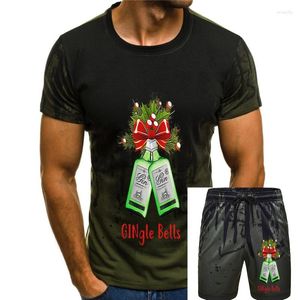 Erkeklerin Trailsits Gingle Bells Noel Üstleri Tee T Shirt Gin Tonik Fan Hediye Fikir Mevcut Erkekler Lady L360 Yuvarlak Boyun T-Shirt