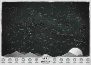 Duvar Çıkartmaları Modern Yıldız Haritası Takımyıldızlar Sanat İpek Poster Baskı 24x36inch