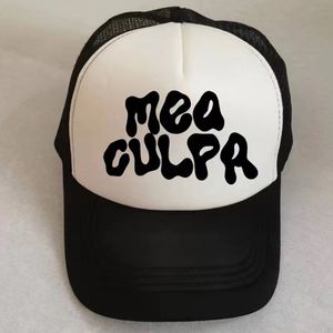 Шал -шапки MEA CULPA CAP Summer Casual Plain Base Baseball Cap Регулируемые шляпы женщин мужчины Hip Hop Trucker Cap Streatwear Hat 230828