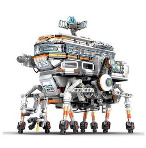 STEM TOY MOLD KING RC/ELEKTRİK Alanı Savaş Tuğla Yapı Back Bilim Kurgu Yürüyüş Kontrol Robot Oyuncakları Çocuklar için Bock City Plastik Oyuncak Noel Hediyesi