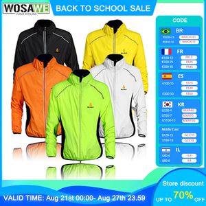 Cycling Jackets WOLFBIKE Splashproof Cycling Jackets Impermeable Ciclismo Sports Men Breathable Reflective Jersey Clothing Bike Long Sleeve Coat 230829
