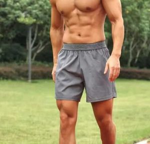 Lulus erkek şort açık hava spor lululemens fitness hızlı kuruyan yoga erkek eğitim dağı koşu elastik pantolonlar 2 yan cep yaz kısa gevşek eğlence
