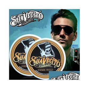 Pomades Waxes Suavecito Pomade Strong Style Restoring Hair Wax Skeleton Slicked Oil Mud Keep Men And Women. Drop Delivery Products Dhdsy