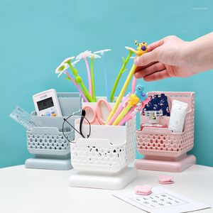 Depolama çantaları kalem tutucu ofis masası organizatör kutusu bölmeli plastik masaüstü kalem organizasyonu okul evi için