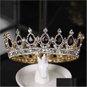 Düğün Saç Takıları Sığ Jin Bai Matkap Kristalleri Tiaras ve Taçlar Gelin Aksesuarları FL Küçük İnciler HG1207 Damla Teslimat Hairjew Dhmkv