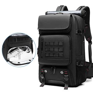 Men travel backpack 60L outdoors backpack Mountaineering bag waterproof Laptop Backpack Business Backpack with Separate Shoe Bag HKD230828