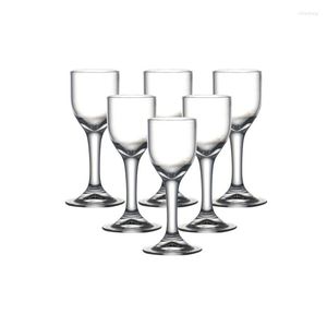 Şarap bardakları seti 6 0.5 oz likör el yapımı üflemeli Çin baijiu s bardağı votka ruhu içecekler düğün aile partisi 15ml