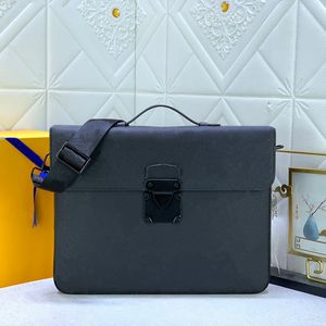 Moda iş çantası açık unisex laptop çantası klasik stil tasarım iş omuz çantası