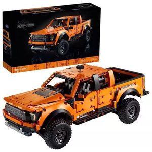 Vehicle Toys MOC Technical 42126 Raptors F 150 Pickup Truck Racing Car 1379pcs Building Block Model Bricks For Kids Gifts 230830