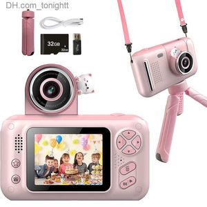 Camcorders New Mini Digital Kid Cartoon Camera Outdoor Photography Toy Gifts HD Фотограф -фотограф Образовательные игрушки Video Recorder Q230831