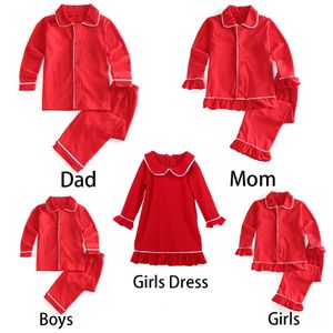 Наборы одежды Семейство соответствующие наряды с длинным рукавом детские пижамы комплекты хлопковые пары рождественские детский мальчики для девочек пижам 230830