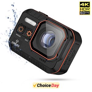 Camcorders CERASTES Action Camera 4K60FPS wifi Remote Control 30m Waterproof 170° Wide Angle Dash Cam Go Sport pro 230830