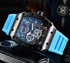 Kauçuk kol saatleri iskelet lüks izle quartz hareket yıldızı çerçeve sarı kırmızı gündelik montre homme moda erkek saatler klasik günlük dh011 c23