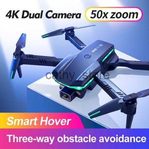 Симуляторы KK3 Pro Mini Drone 4K Профессия HD Dual Camera 2.4G Wi -Fi FPV Удаленный квадрокоптер