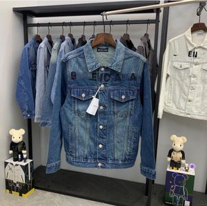 23SS Frühlingsqualität Herrenjacken Herren Denim Damen Designer Gestickte Buchstaben auf der Brust Lässige Mode Jeansjacken Deckmantel