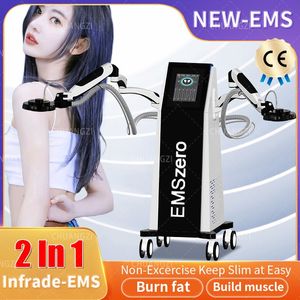 Máquina de movimento passivo contínuo 14 Tesla RF EMS Infrared Ray Body Sculpting Machine 2 Handle Emszero Neo Muscle Stimulator Electromagnetic Slimming Equipment