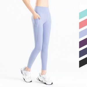 Yoga pantolon fitness tozluk jeggings yaz yüksek bel spor pantolon çıplak hissediyorum kadın sıcak tasarımcı push kadınlar seksi şeftali kalça cep taytlar bc373