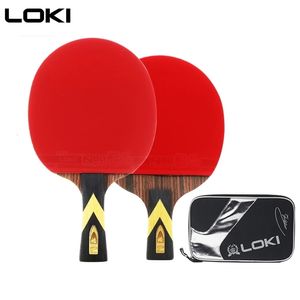 Настольный теннис Raquets Loki Gold Version 6 Star Table Tennis Racket Ebony Tabony Tennis Blade Fast Attack Ping Pong Racket Carbon Pingpong Paddle 230302