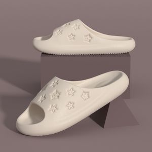 Terlik Kadın Ev Süper Yumuşak Sole Çift Ayakkabı Yıldız Hollow Out Sevimli İç Mekan Sandalet Banyo Slip Yatak Odası Sıradan 230302