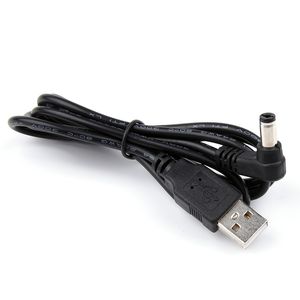 1m 2A USB Bir Erkek - DC 5.5*2.1mm Güç Kaynağı Fişi Jack Uzatma Kablosu Konektörü Kablosu