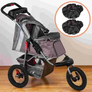 Depolama torbaları tekerlek kapağı bebek arabası tekerlekli sandalye koruyucusu bebek aksesuar puset lastik siyah koruması kapsar