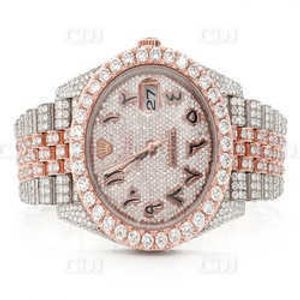 2023Luxury Üst Marka Yüzlü Düğün VVS Moissanite Diamond Watch Erkekler Buzlu Hip Hop