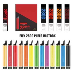 Üst kaliteli puf esnek 2800 puflar tek kullanımlık çubuklar E Cig sigara vape kalem 1500mAh pil 10ml kartuş ön doldurulmuş buharlaştırıcı taşınabilir buhar çubuğu devcice