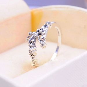 Yeni 925 Sterling Gümüş Köpüklü Karikatür Karakter Yüzüğü CZ FIT PANDORA Mücevher Nişan Düğün Aşıklar Moda Yüzüğü