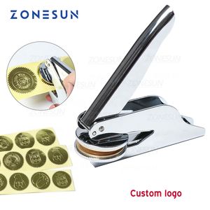ZoneSun Craft Tools Design Настройка логотипа тиснением печать из нержавеющей стали для офисного автобусного документа и бумаги Inital Name Card