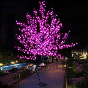 Yeni Noel Süslemeleri Led Kiraz Çiçeği Ağacı Light1.5m 1.8m 2.m Lamba Peyzaj Düğün Deco için Açık Hava Aydınlatma