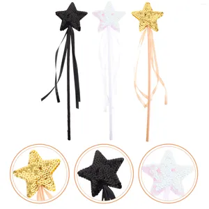 Украшение вечеринки Wand Fairy Star Wands Stick Toys Angels Stick Blitter Witch Kids Sequin Хорошая роль Montessori Prand Up Costume Costume