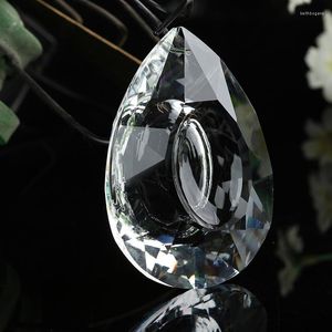 Chandelier Crystal Camal 10pcs 50mm Clear Longan Shaped Prism SunCatcher Pendant Wedding Ornament Hanging Lamp Lighting Part