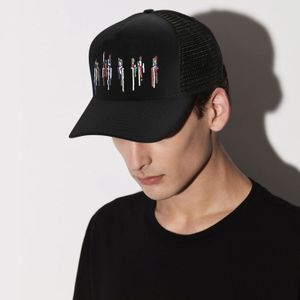 Ковша шляпа Ball Caps Baseball Cap Designer Мужчины Женщины сетчатой ​​краски с разбрызгиванием вышива