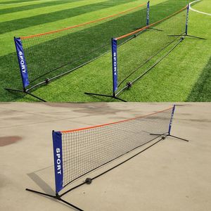 Badminton Raketleri Basit 3m/4m/5m/6m Tenis Eğitimi Net Badminton Net Açık Tenis Net Mesel Voleybol Net Uygulama 230303
