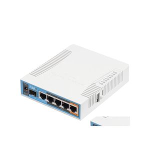 Автомобильный маршрутизатор Wi -Fi Mikrotik RB962UIGS5HACT2HNT HAP AC маршрутизатора Тройная цепь Точка доступа 802.11AC 2,4G 5G 1200 Мбит / с.