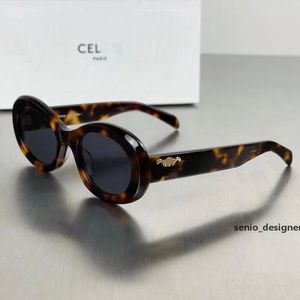 Дизайнерские солнцезащитные очки Новая мода Ретро солнцезащитные очки «кошачий глаз» для женщин Ce's Triomphe Arc De Oval French High Street Motion Current