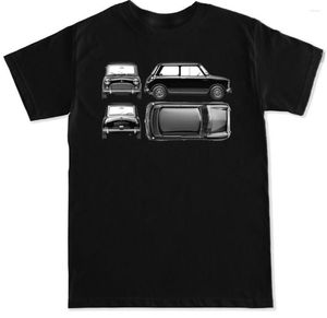 Erkek Tişörtleri Austin Mini VTEC Cooper Classic Morris 2023 Yaz Moda Komik Baskı Gündelik Pamuk Erkek Gömlek