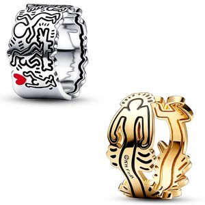 Pandora Orijinal S925 Pure Bank Popüler Aşk Yüzük DIY Moda Takı Aksesuarları için Uygundur