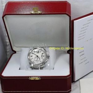 2 Model Orijinal kutuda Model Üst kaliteli kol saati Erkekler Çelik kalibre DE 42mm W7100015 3389 Çelik Otomatik Kol saati Mekanik MEN239F