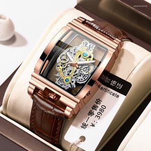 Нарученные часы Binbong Fashion Luminous Waterpronation Mens Quartz Watches Rose Gold