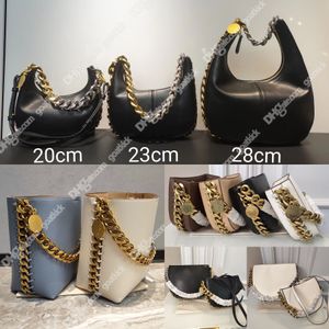 Frayme flep stella omuz çantası McCaryney Medium Vegan McCartney Frayme Çanta Crossbody Classy Marka Küçük Çantalar Kadın Siyah Kova Pursres Lüks Tasarımcı