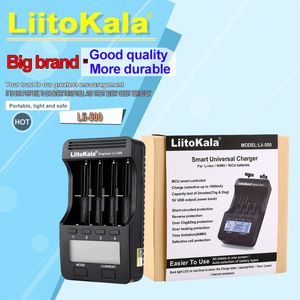 Liitokala LII-PD4 LII-600 LII-500 Şarj Cihazı 21700 Pil Şarj Cihazı 3.7V 18650 26650 18350 16340 18500 14500 1.2V AA AA LCD Akıllı Şarj Cihazı