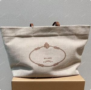 Дизайнерская большая сумка Хлопковая большая сумка Женская сумка Женская сумка для покупок Холст с отделкой из натуральной натуральной кожи и ручкой Сумки на плечо Сумки на плечо
